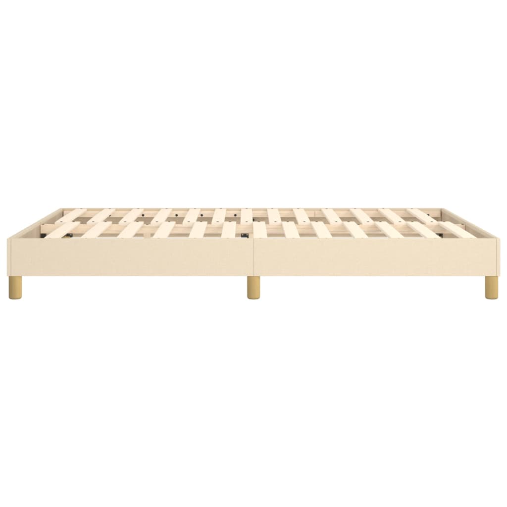 Struttura Letto a Rete a Molle Crema 140x190 cm in Tessuto | homemem39