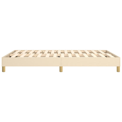 Struttura Letto a Rete a Molle Crema 140x190 cm in Tessuto | homemem39