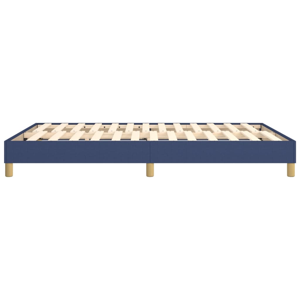 Struttura Letto a Rete a Molle Blu 140x190 cm in Tessuto | homemem39