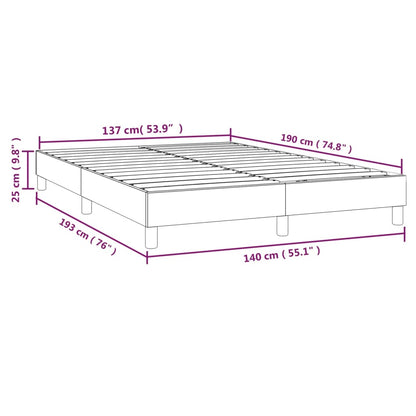 Struttura Letto a Rete a Molle Blu 140x190 cm in Tessuto | homemem39