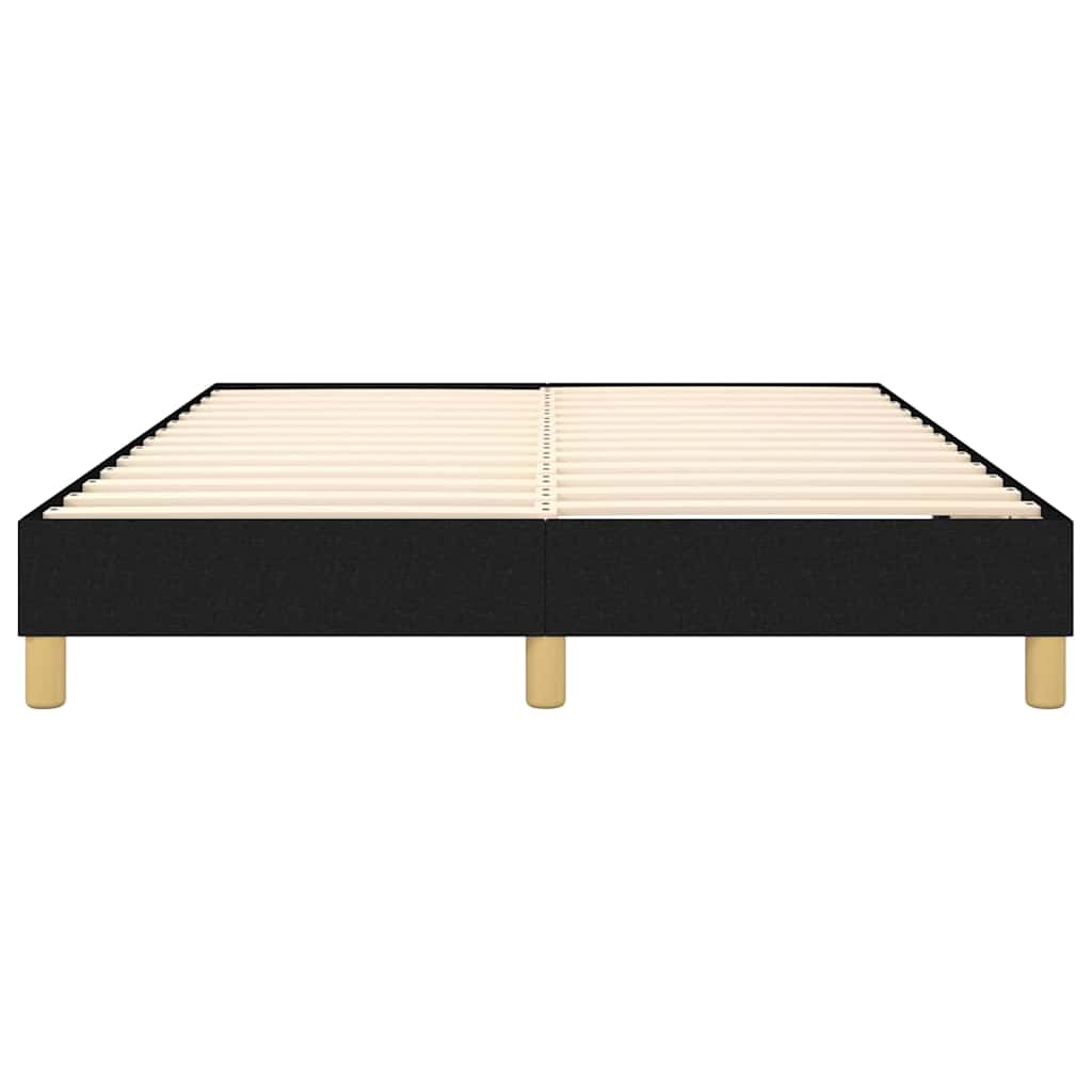 Struttura Letto a Rete a Molle Nero 140x200 cm in Tessuto