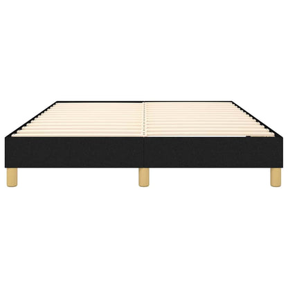 Struttura Letto a Rete a Molle Nero 140x200 cm in Tessuto