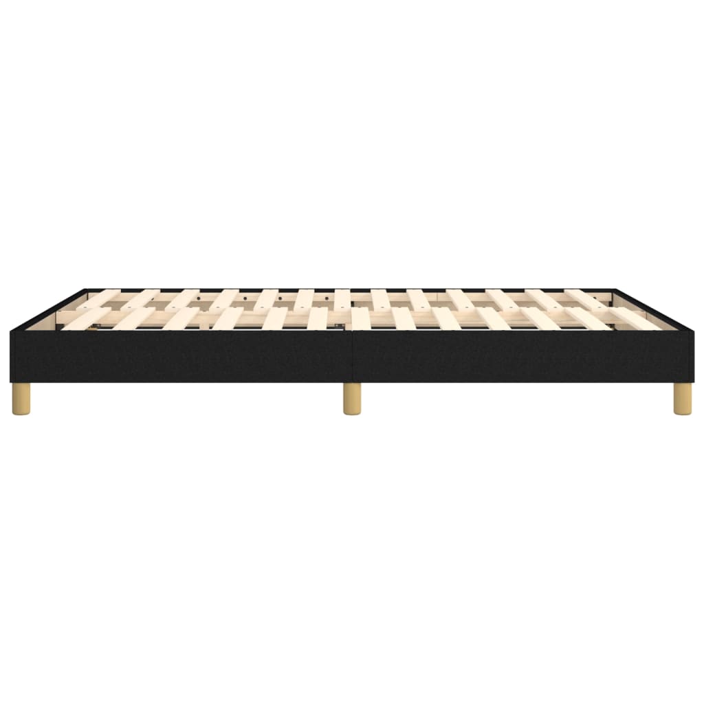 Struttura Letto a Rete a Molle Nero 140x200 cm in Tessuto | homemem39