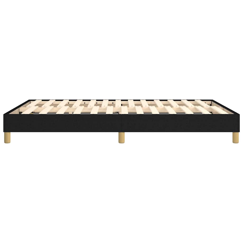 Struttura Letto a Rete a Molle Nero 140x200 cm in Tessuto