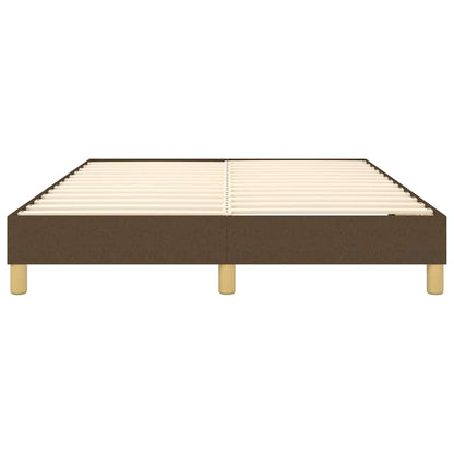 Struttura Letto a Rete a Molle Marrone Scuro 140x200 cm Tessuto
