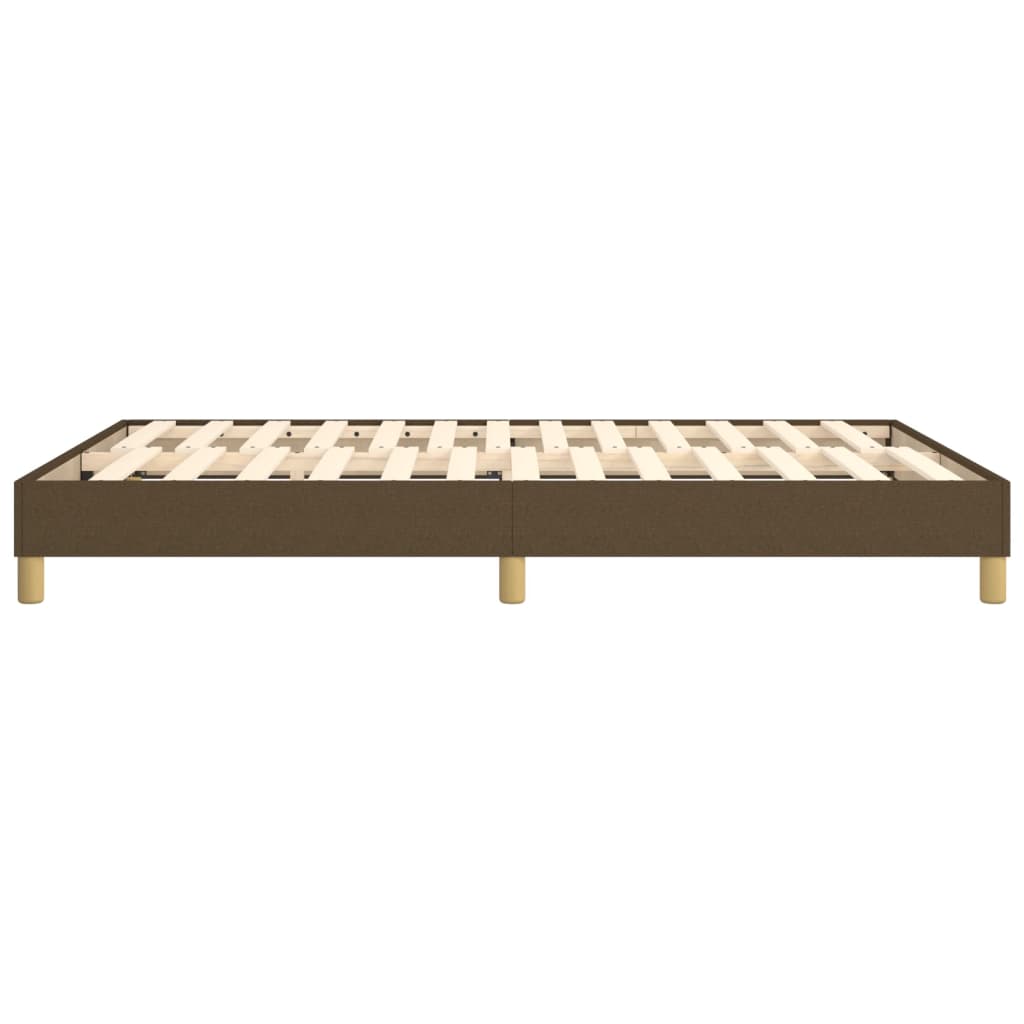 Struttura Letto a Rete a Molle Marrone Scuro 140x200 cm Tessuto | homemem39