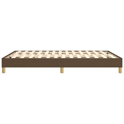 Struttura Letto a Rete a Molle Marrone Scuro 140x200 cm Tessuto