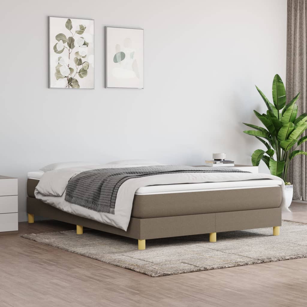 Struttura Letto a Rete a Molle Tortora 140x200 cm in Tessuto | homemem39