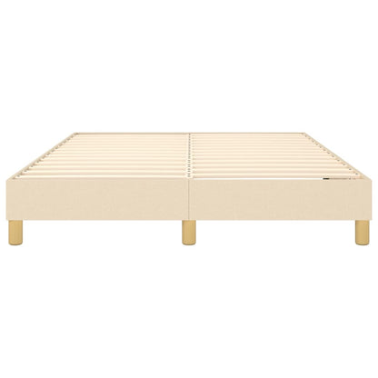Struttura Letto a Rete a Molle Crema 140x200 cm in Tessuto | homemem39