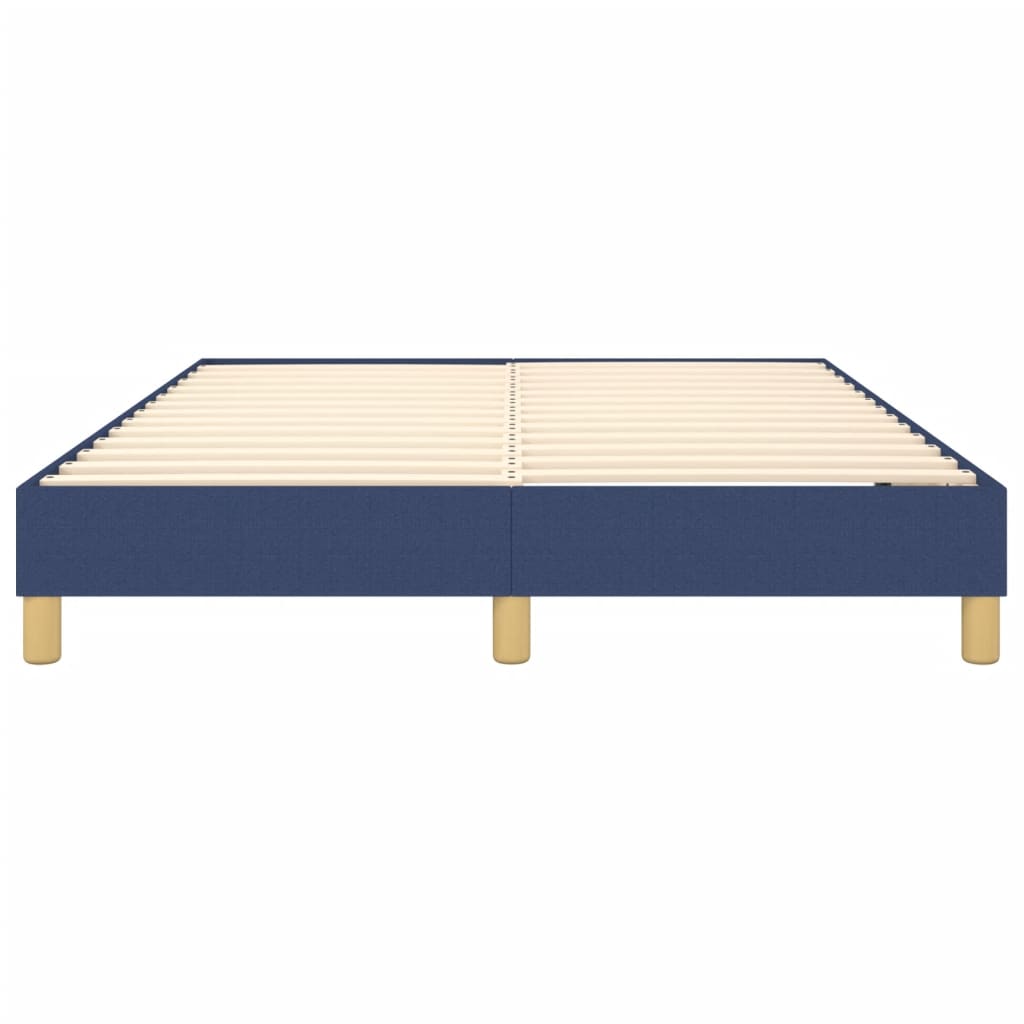 Struttura Letto a Rete a Molle Blu 140x200 cm in Tessuto