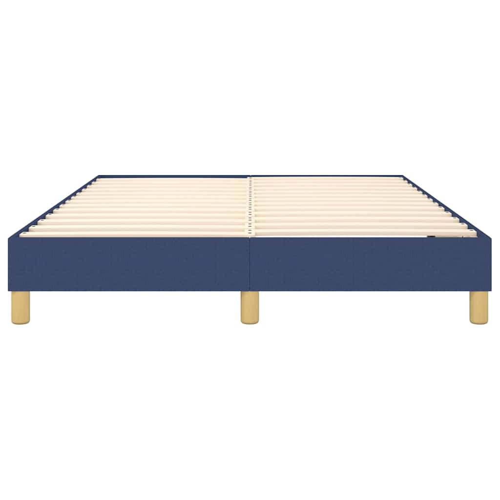Struttura Letto a Rete a Molle Blu 140x200 cm in Tessuto