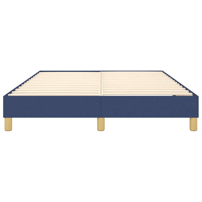 Struttura Letto a Rete a Molle Blu 140x200 cm in Tessuto