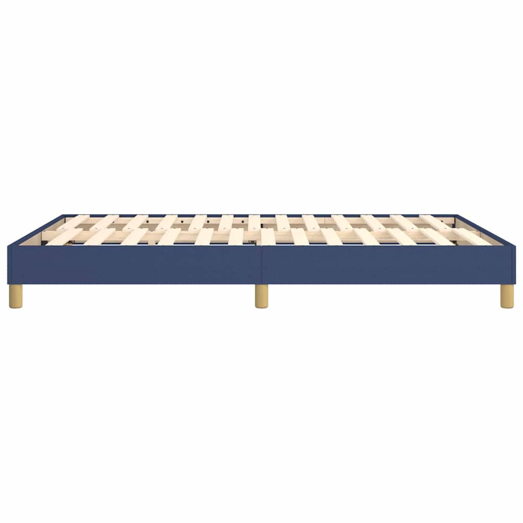 Struttura Letto a Rete a Molle Blu 140x200 cm in Tessuto
