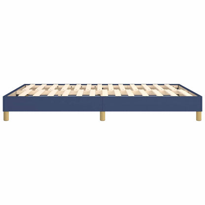 Struttura Letto a Rete a Molle Blu 140x200 cm in Tessuto