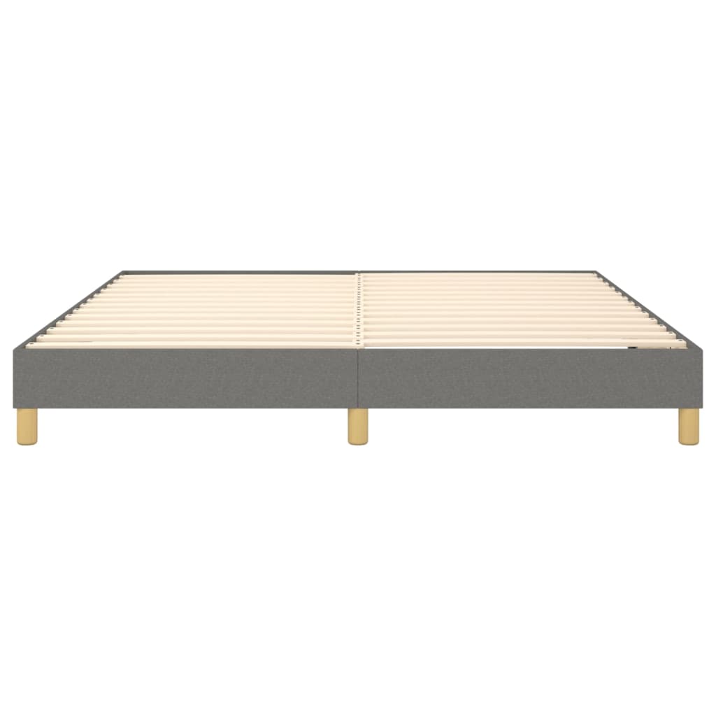 Struttura Letto a Rete a Molle Grigio Scuro 160x200 cm Tessuto | homemem39