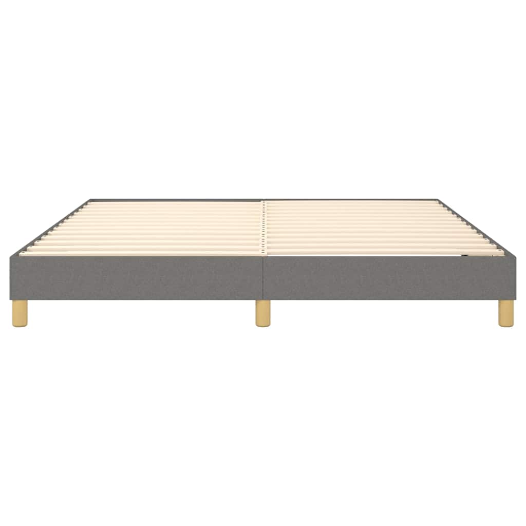 Struttura Letto a Rete a Molle Grigio Scuro 160x200 cm Tessuto