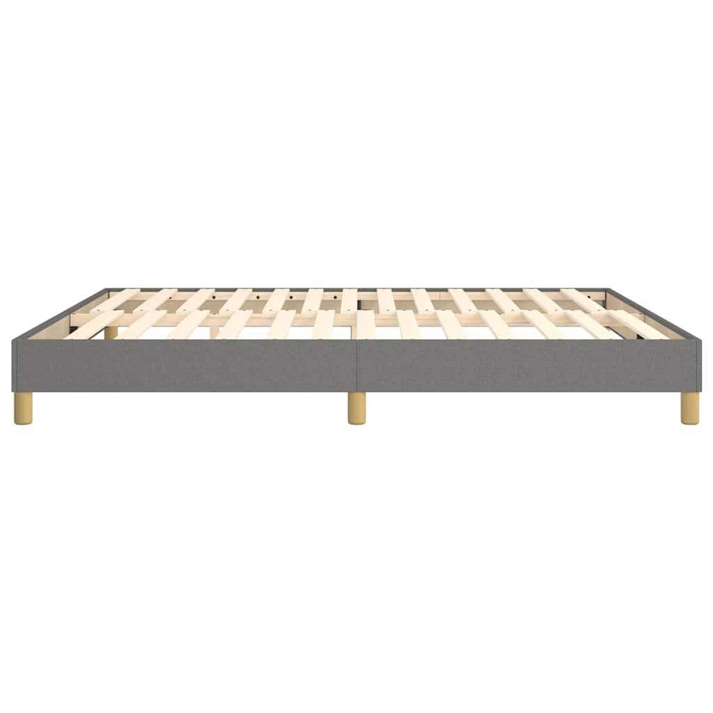 Struttura Letto a Rete a Molle Grigio Scuro 160x200 cm Tessuto