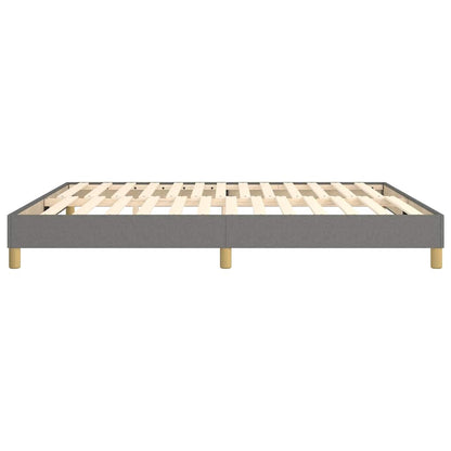 Struttura Letto a Rete a Molle Grigio Scuro 160x200 cm Tessuto