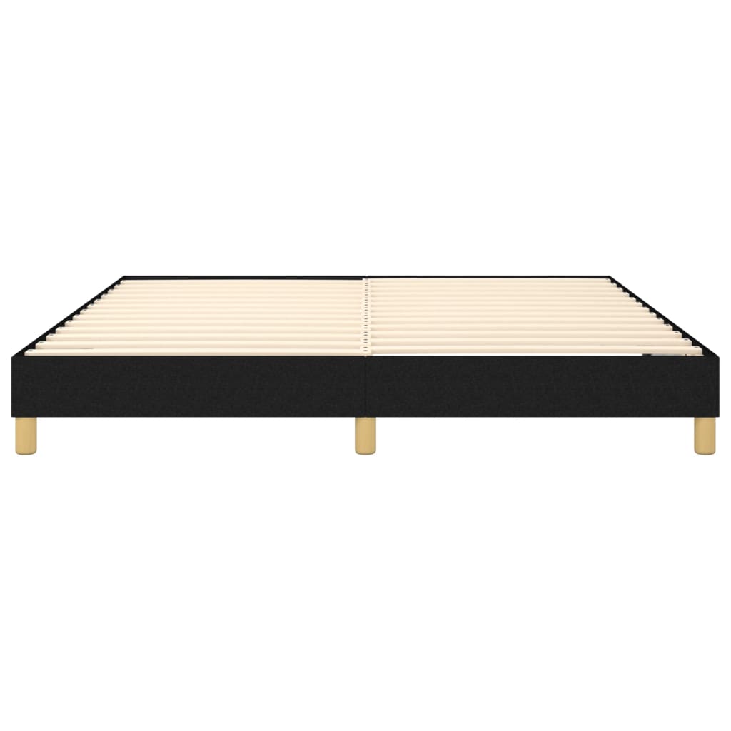 Struttura Letto a Rete a Molle Nero 160x200 cm in Tessuto | homemem39