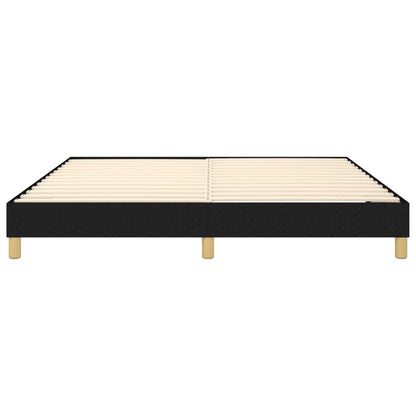 Struttura Letto a Rete a Molle Nero 160x200 cm in Tessuto | homemem39