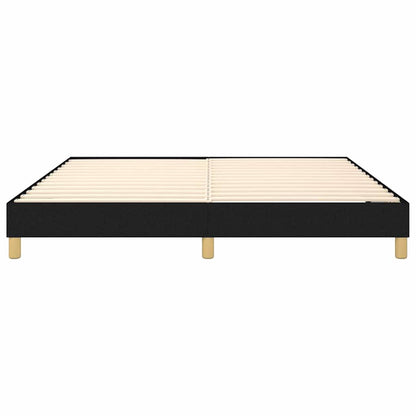 Struttura Letto a Rete a Molle Nero 160x200 cm in Tessuto