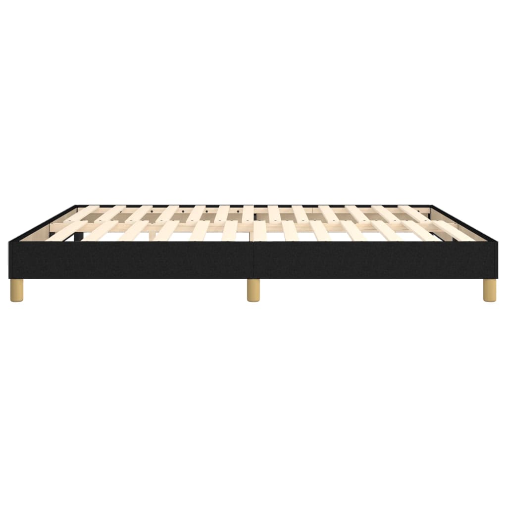 Struttura Letto a Rete a Molle Nero 160x200 cm in Tessuto | homemem39