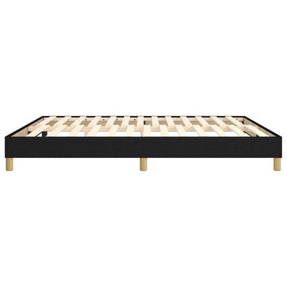Struttura Letto a Rete a Molle Nero 160x200 cm in Tessuto | homemem39