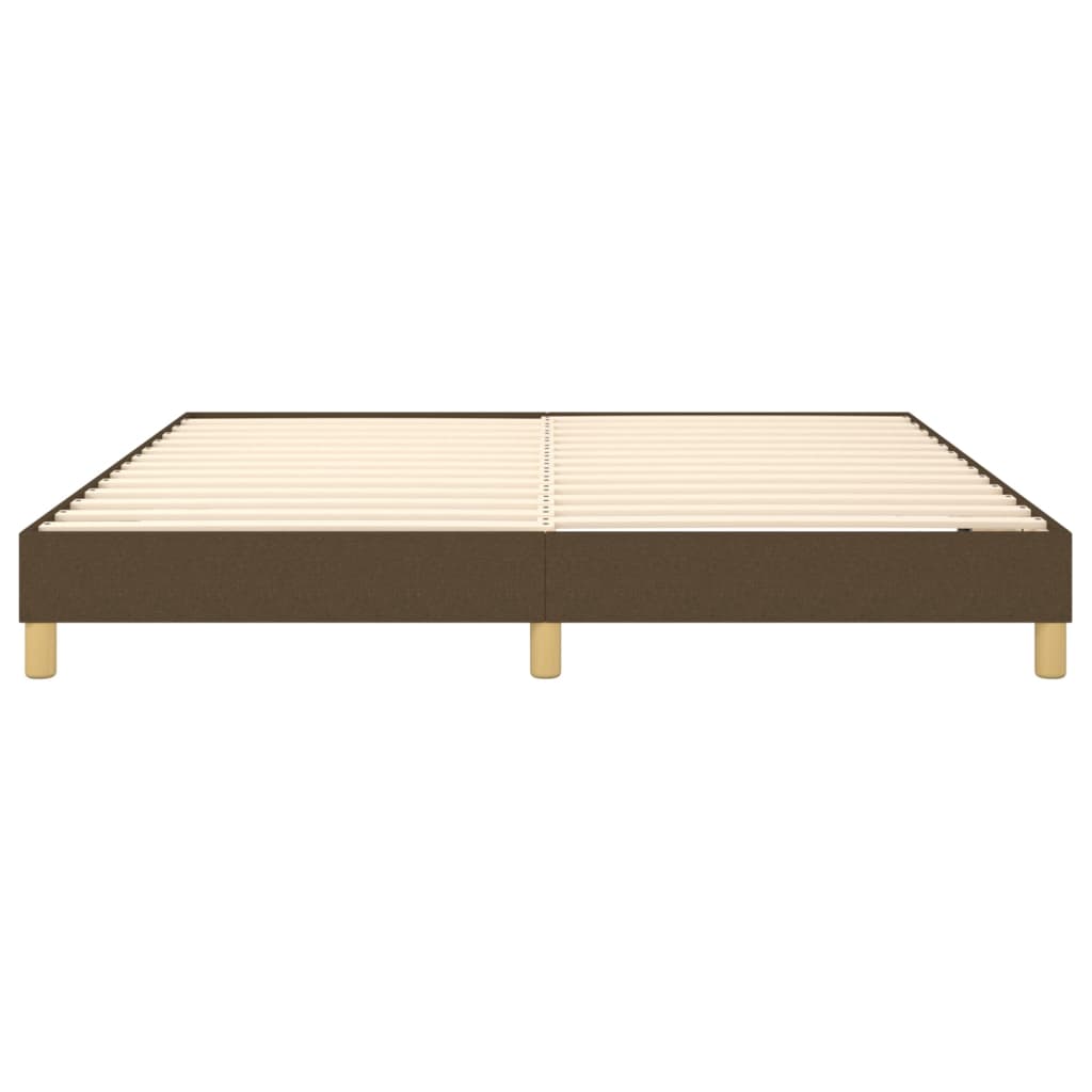 Struttura Letto a Rete a Molle Marrone Scuro 160x200 cm Tessuto | homemem39