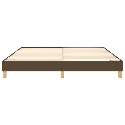 Struttura Letto a Rete a Molle Marrone Scuro 160x200 cm Tessuto | homemem39