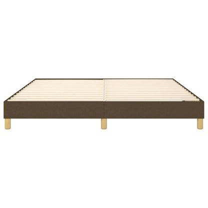 Struttura Letto a Rete a Molle Marrone Scuro 160x200 cm Tessuto