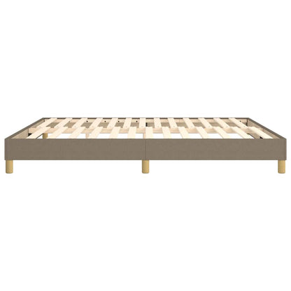 Struttura Letto a Rete a Molle Tortora 160x200 cm in Tessuto