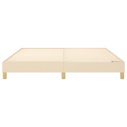 Struttura Letto a Rete a Molle Crema 160x200 cm in Tessuto