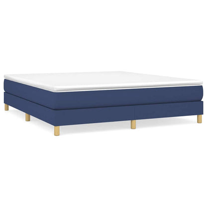 Struttura Letto a Rete a Molle Blu 160x200 cm in Tessuto