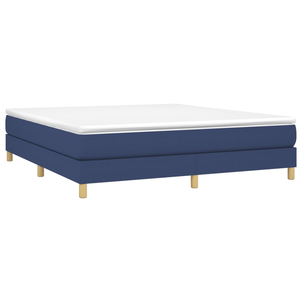 Struttura Letto a Rete a Molle Blu 160x200 cm in Tessuto | homemem39