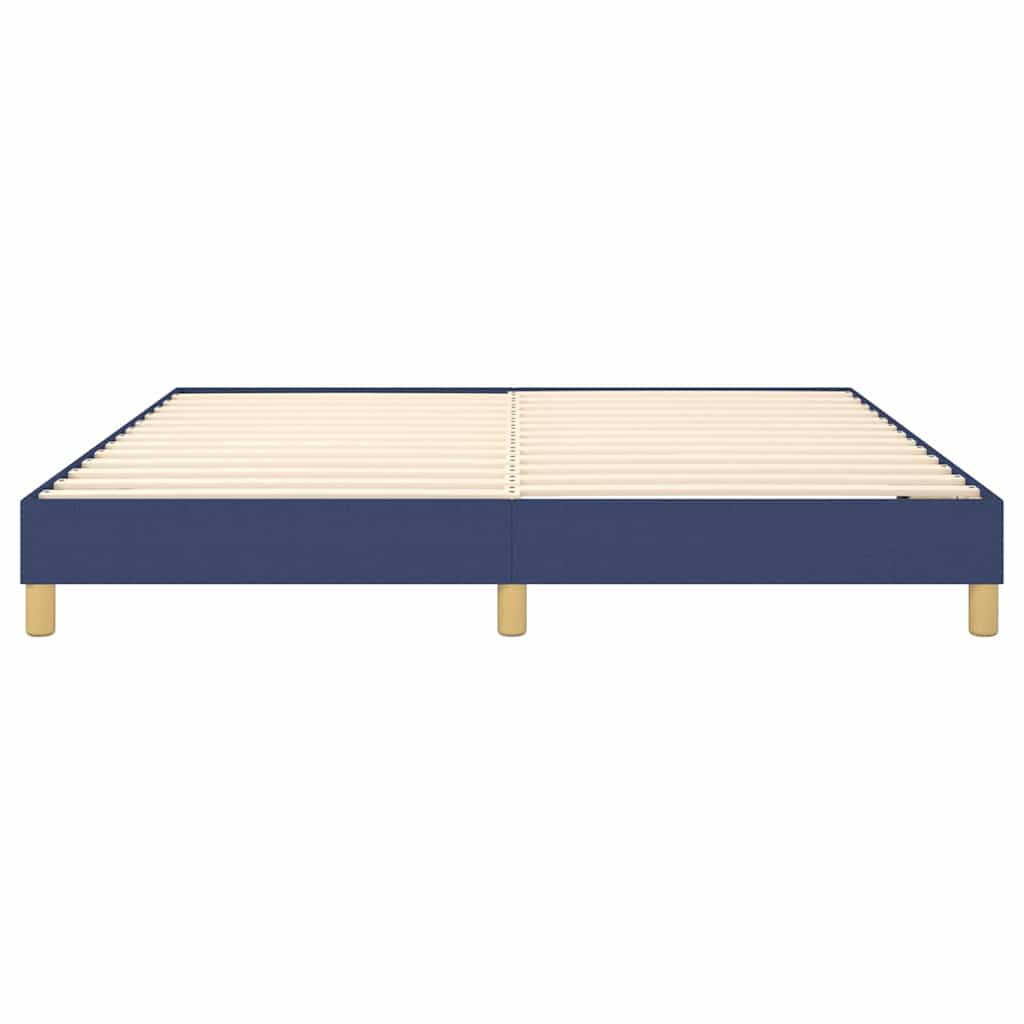 Struttura Letto a Rete a Molle Blu 160x200 cm in Tessuto