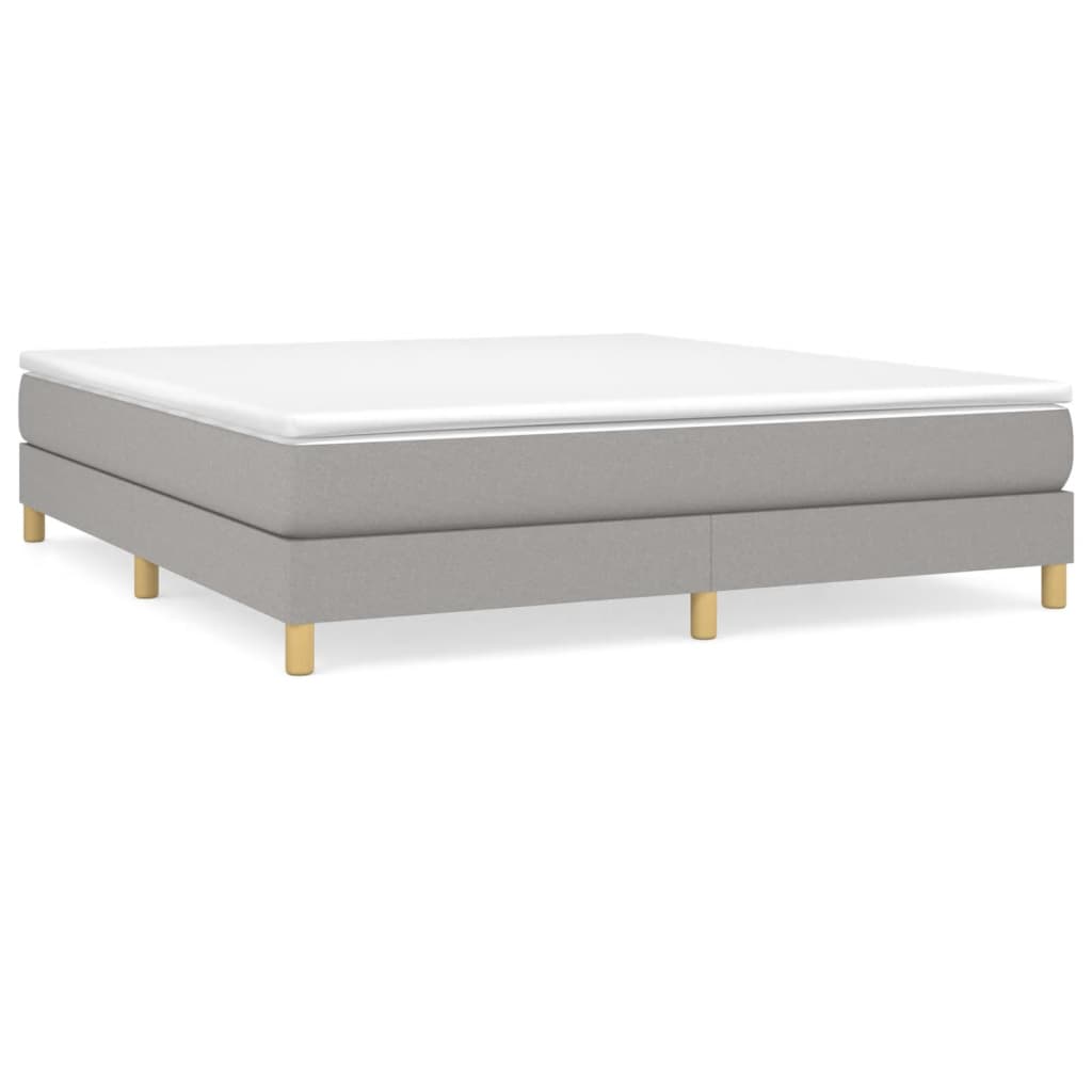 Struttura Letto a Rete a Molle Grigio Chiaro 180x200 cm Tessuto | homemem39