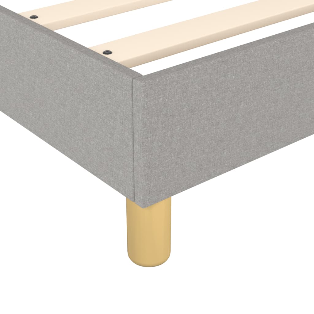 Struttura Letto a Rete a Molle Grigio Chiaro 180x200 cm Tessuto | homemem39