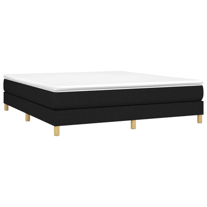 Struttura Letto a Rete a Molle Nero 180x200 cm in Tessuto | homemem39
