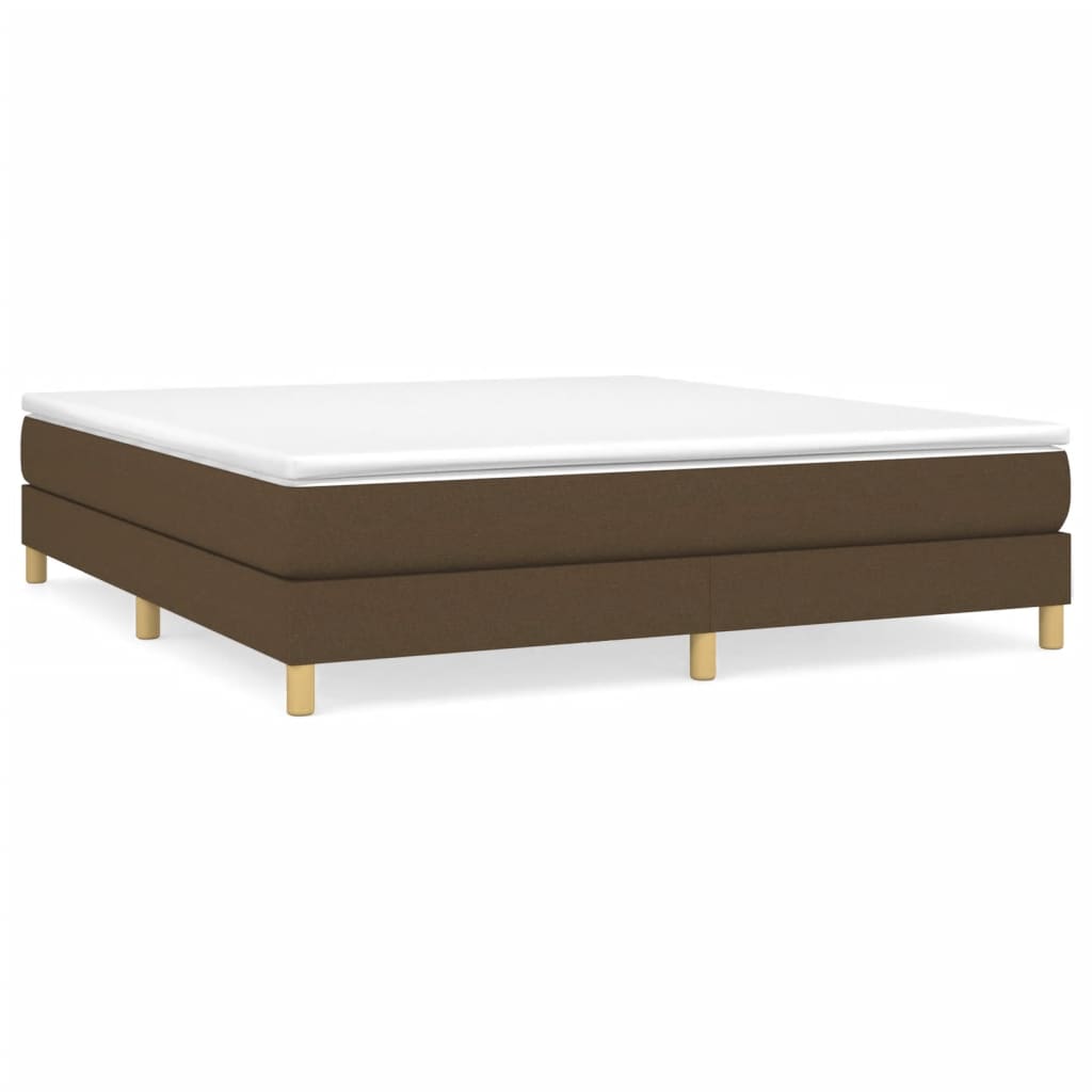 Struttura Letto a Rete a Molle Marrone Scuro 180x200 cm Tessuto | homemem39
