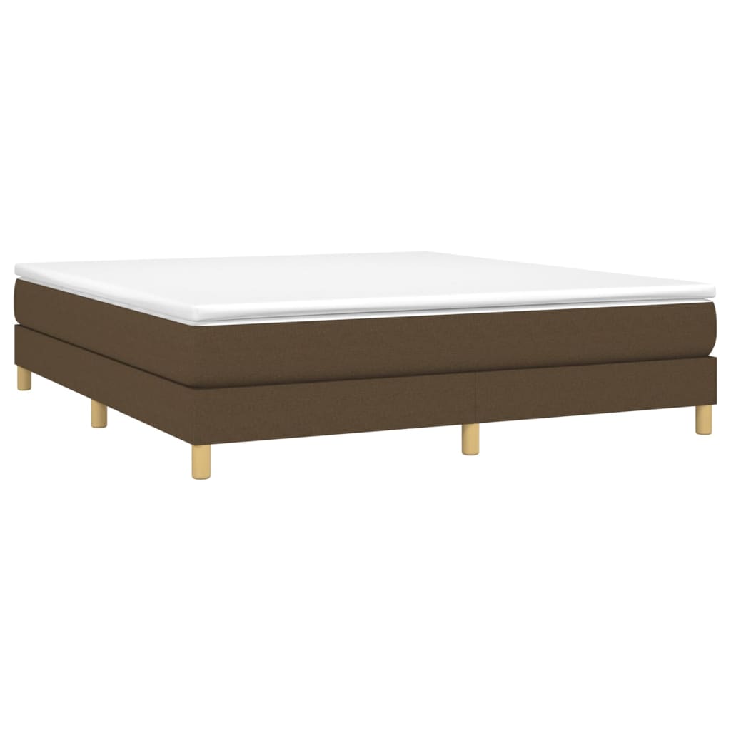 Struttura Letto a Rete a Molle Marrone Scuro 180x200 cm Tessuto | homemem39