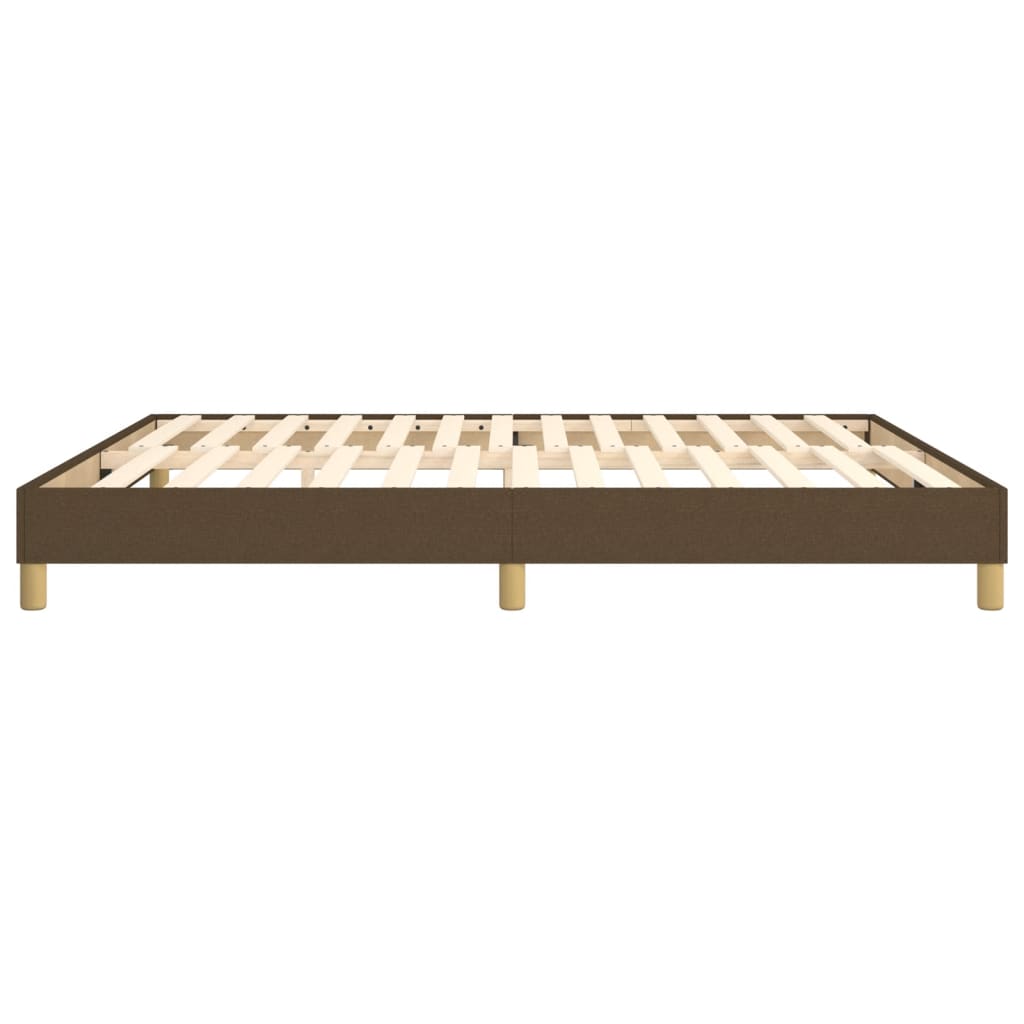 Struttura Letto a Rete a Molle Marrone Scuro 180x200 cm Tessuto | homemem39