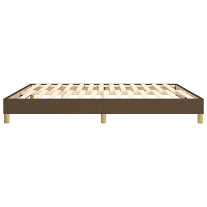 Struttura Letto a Rete a Molle Marrone Scuro 180x200 cm Tessuto | homemem39