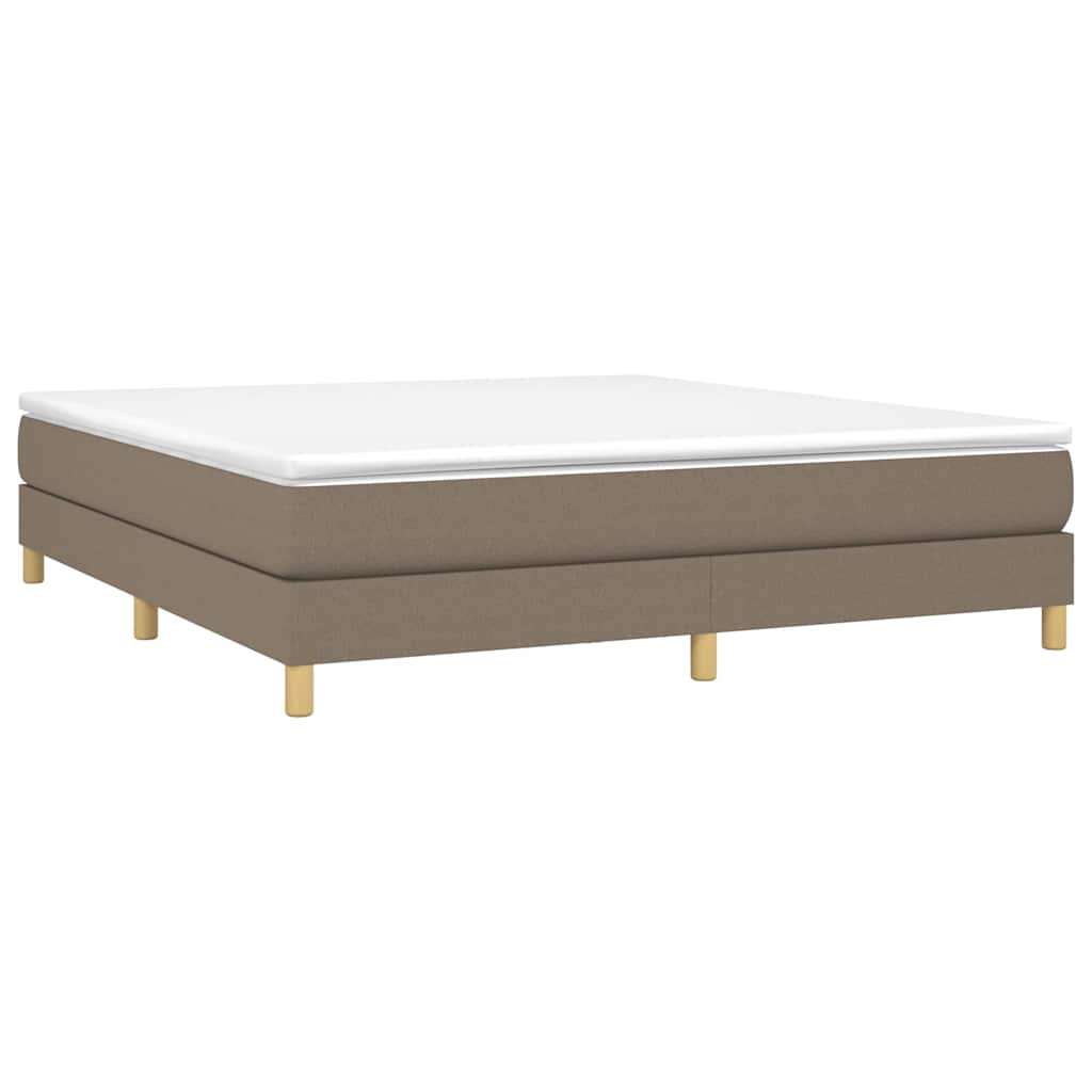 Struttura Letto a Rete a Molle Tortora 180x200 cm in Tessuto