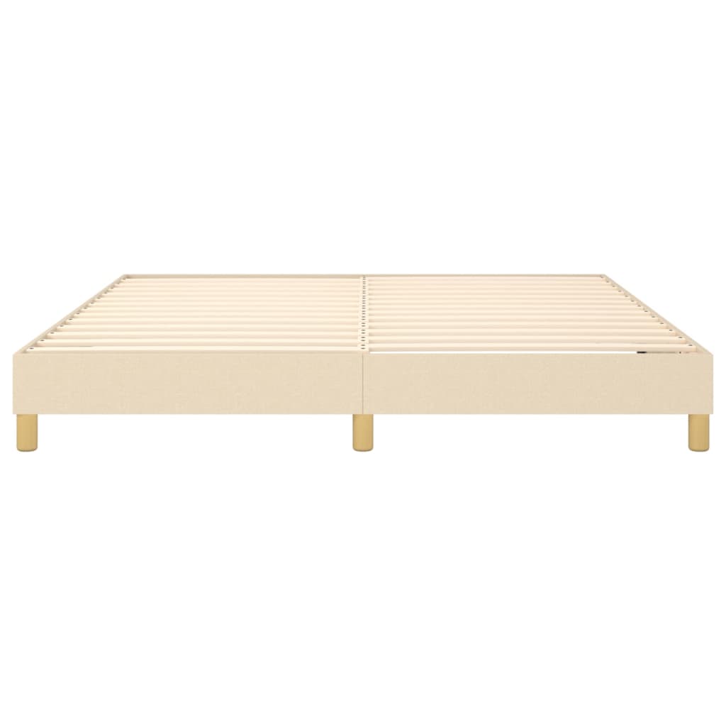 Struttura Letto a Rete a Molle Crema 180x200 cm in Tessuto | homemem39