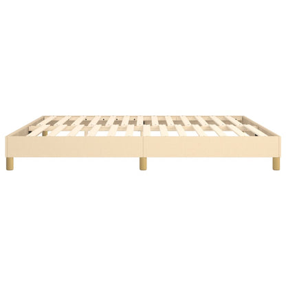 Struttura Letto a Rete a Molle Crema 180x200 cm in Tessuto | homemem39