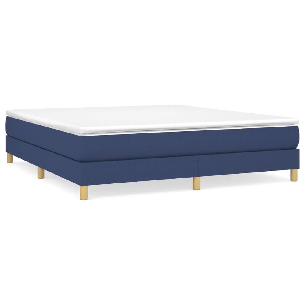 Struttura Letto a Rete a Molle Blu 180x200 cm in Tessuto | homemem39