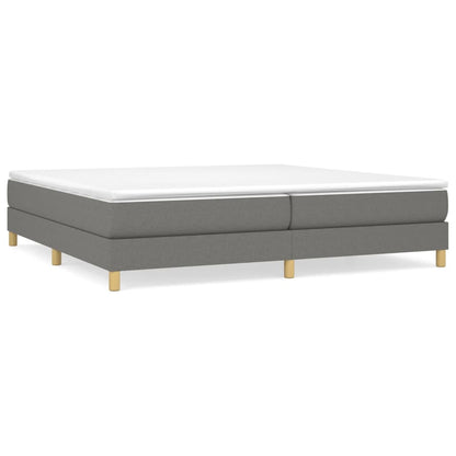 Struttura Letto a Rete a Molle Grigio Scuro 200x200 cm Tessuto | homemem39