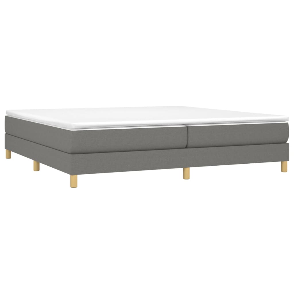 Struttura Letto a Rete a Molle Grigio Scuro 200x200 cm Tessuto | homemem39