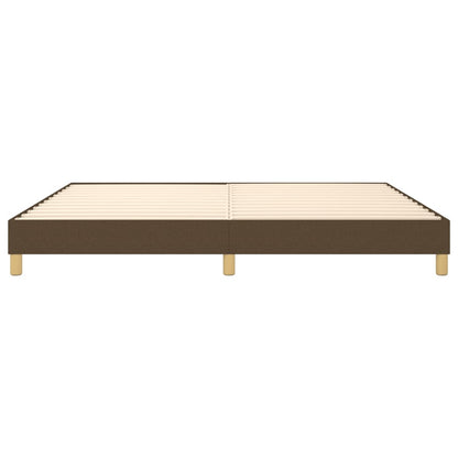 Struttura Letto a Rete a Molle Marrone Scuro 200x200 cm in Tessuto | homemem39