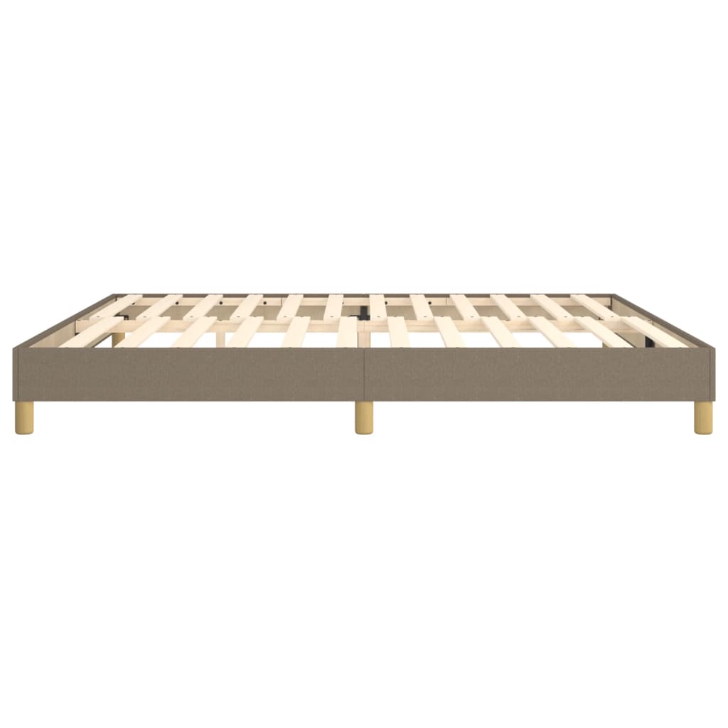 Struttura Letto a Rete a Molle Tortora 200x200 cm in Tessuto | homemem39